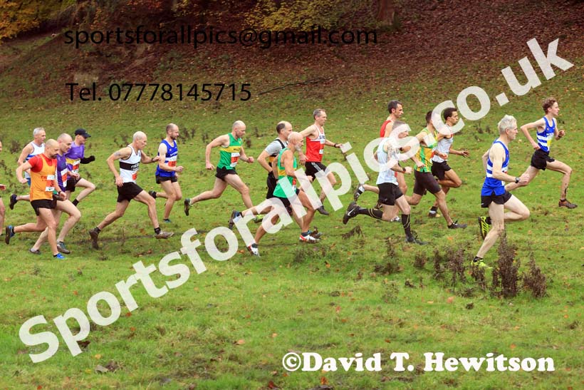 Junior Men and Masters Men 2023 NECAA Cross Country Relays, Thornley Hall Farm, Peterlee, County Durham. Photo: David T. Hewitson/Sports for All Pics